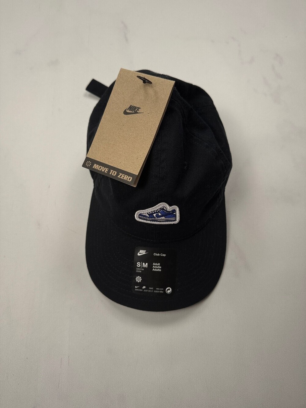 Nike Club Cap Hat Black Modern Streetwear Standout Style - S/M